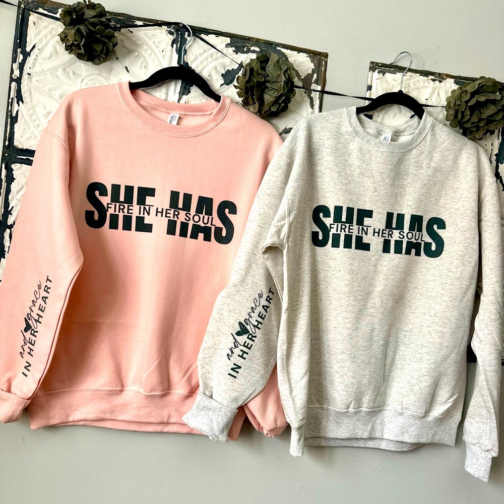 She has Fire in her Soul Crewneck